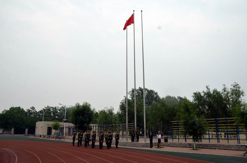 升国旗现场